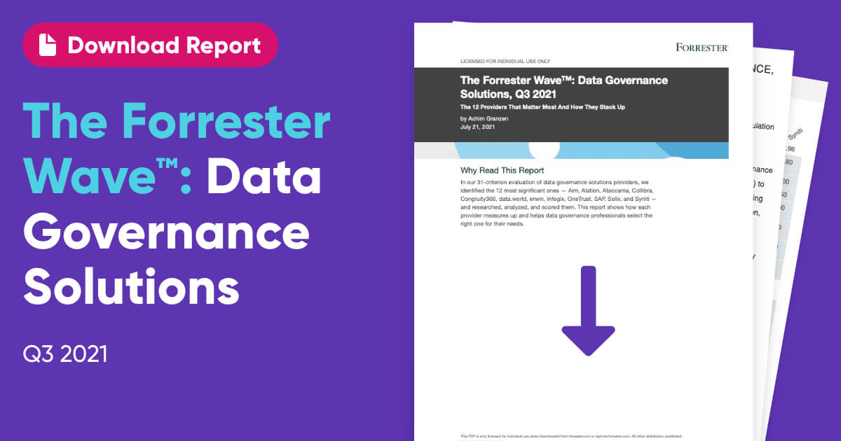 Forrester™ Wave: Data Governance Solutions, Q3 2021 | Ataccama